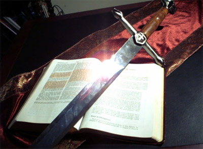 the sword of God's
                          word